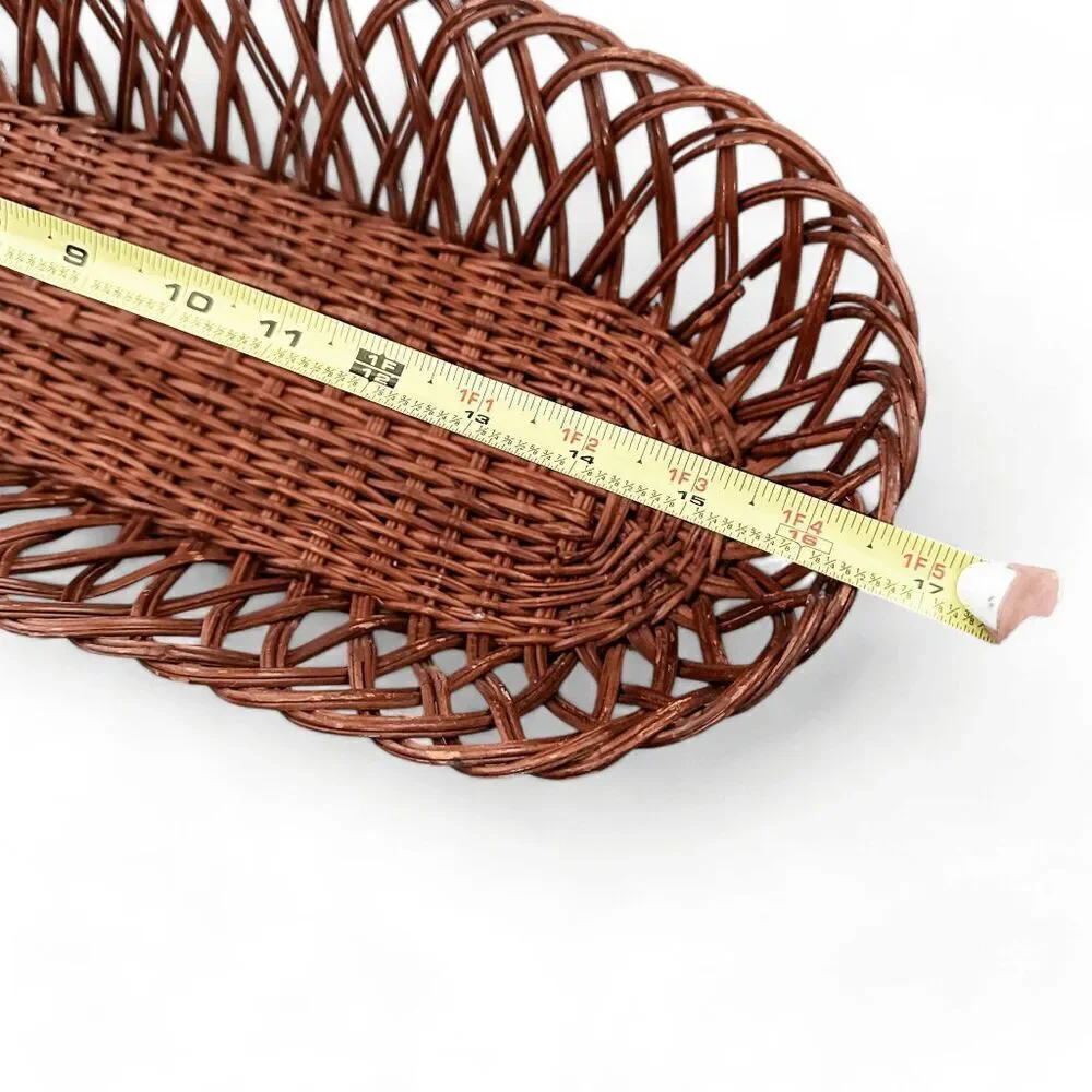 Oval Wicker Bread Basket Bundle of two